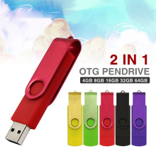 High Speed Pendrives otg usb 3.0 pen drive 8GB 16GB 32GB 64GB Metal Customize LOGO Memory Stick otg usb flash drive